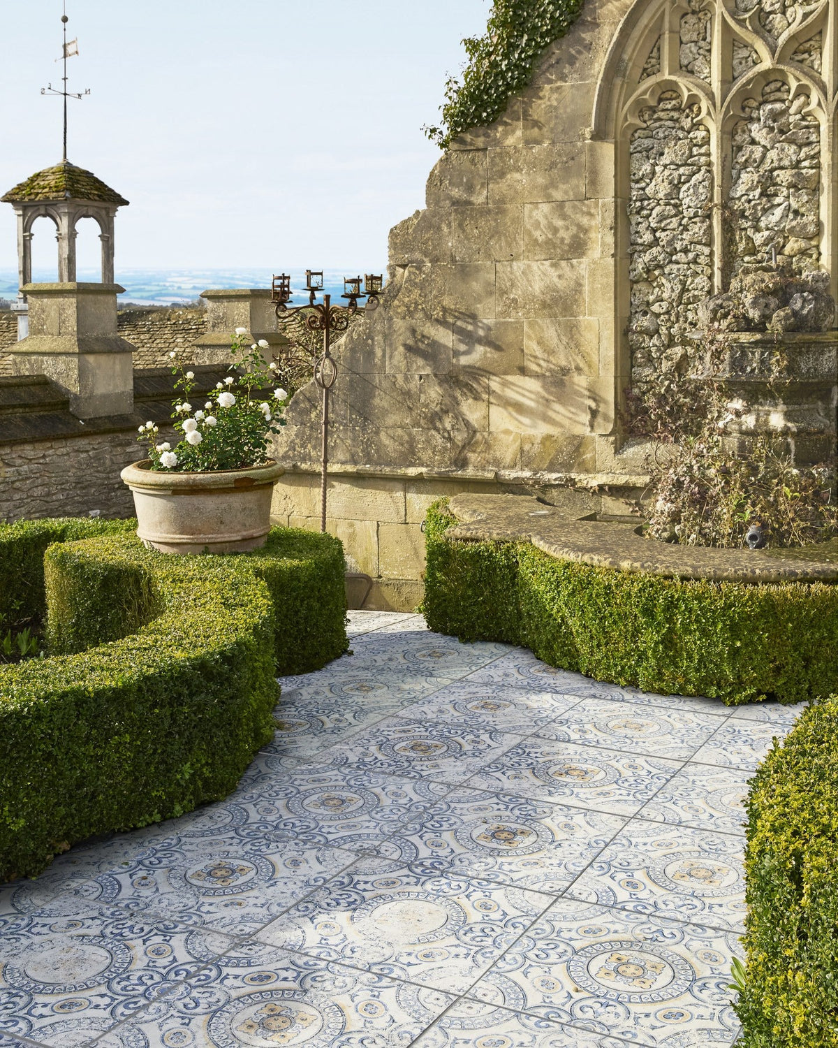 Ca’ Pietra Tapestry Porcelain Paving Textured Geometric — official gallery image 3