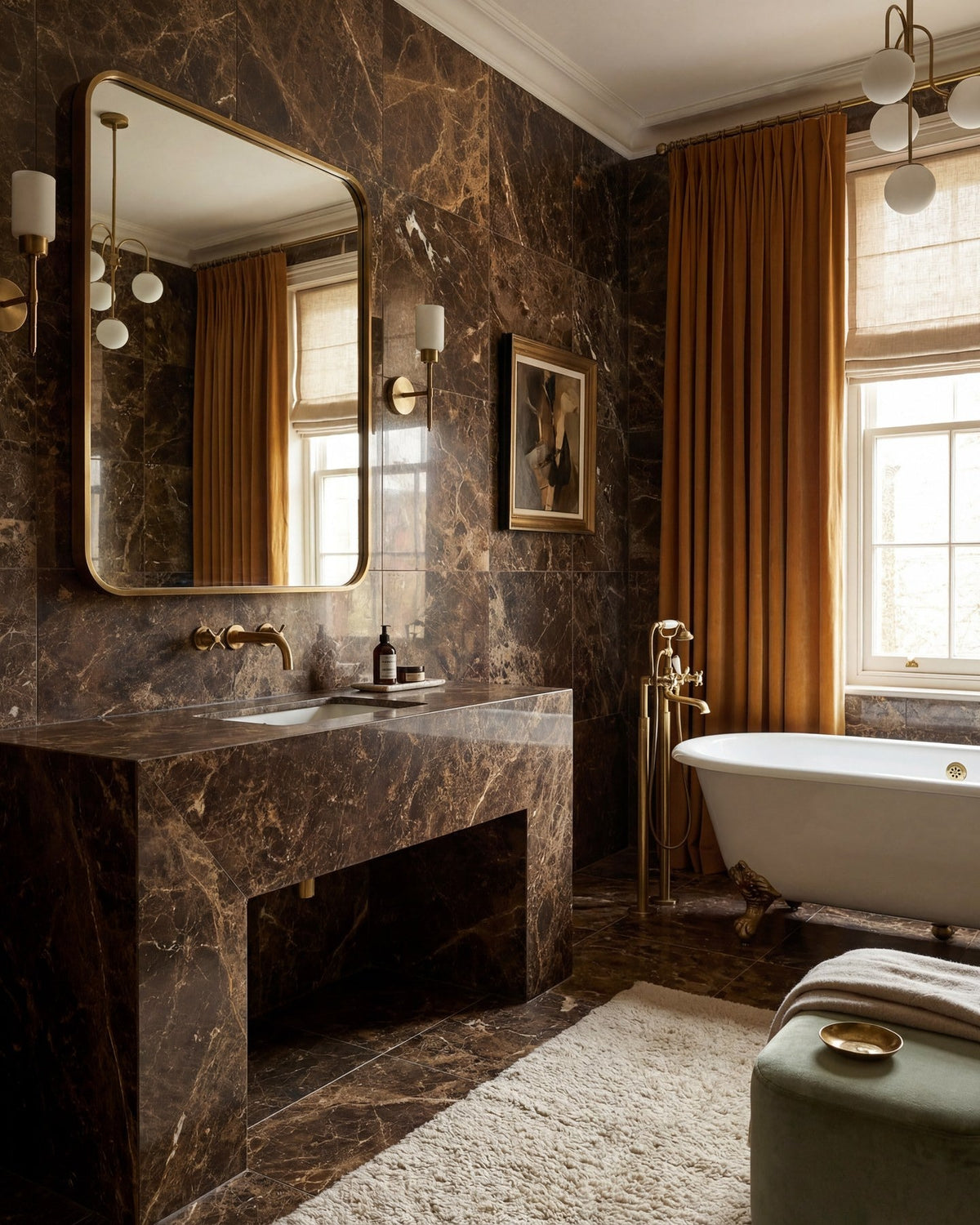 Ca’ Pietra Versailles Marble Marron Honed — official gallery image 3