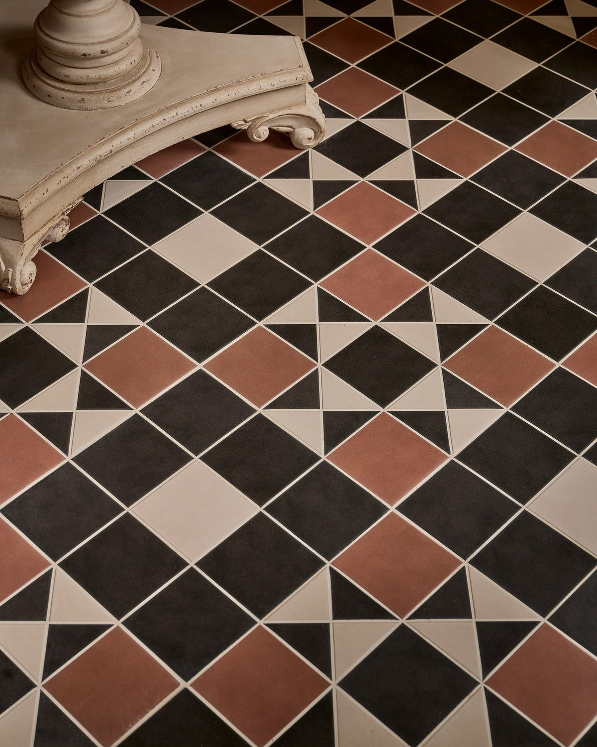 Ca’ Pietra Victorian Style™ Porcelain Finchley Pattern Terracotta — official gallery image 8