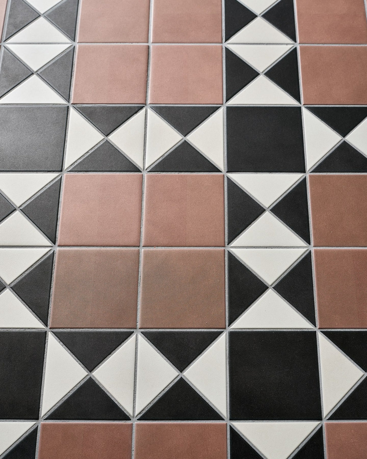 Ca’ Pietra Victorian Style™ Porcelain Finchley Pattern Terracotta — official gallery image 9