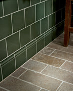 Ca’ Pietra Victorian Style™ Wall Ceramic Cabbage Green Square — official gallery image 4