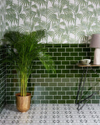 Ca’ Pietra Victorian Style™ Wall Ceramic Olive Green Metro Crackle Glaze — official gallery image 2