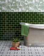Ca’ Pietra Victorian Style™ Wall Ceramic Olive Green Metro Crackle Glaze — official gallery image 3