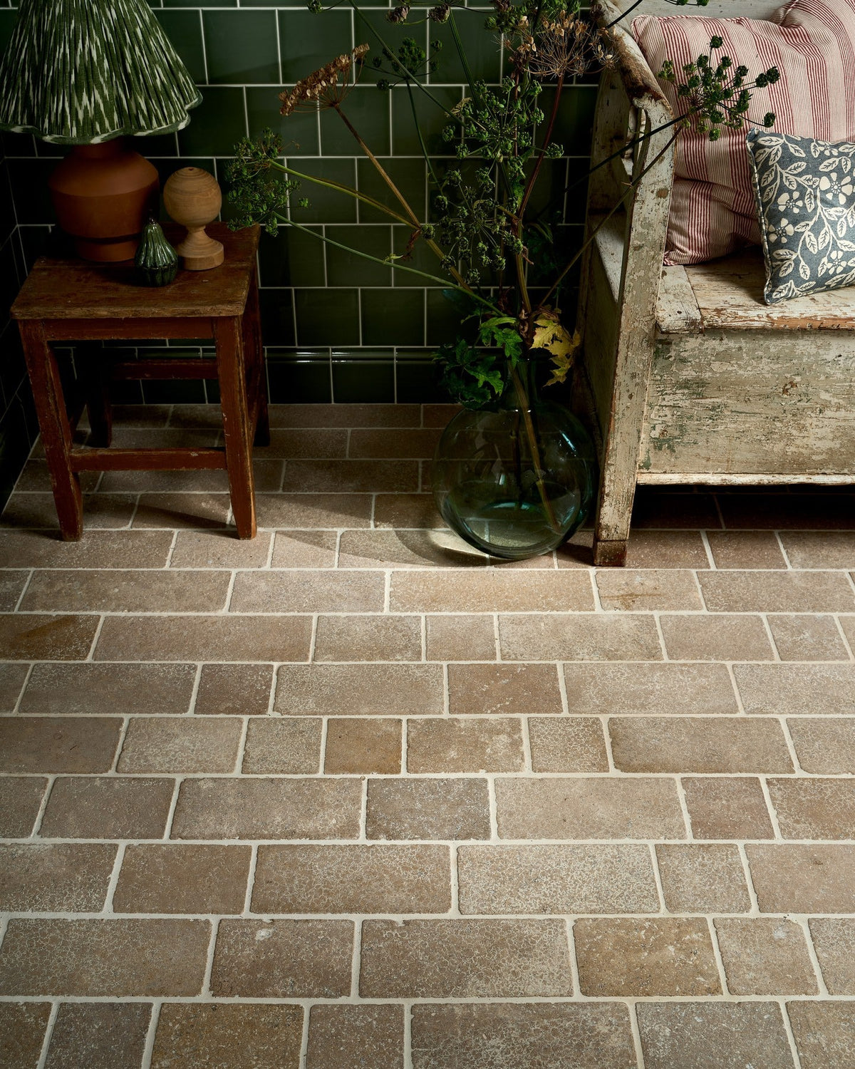 Ca’ Pietra Wychwood Limestone Tumbled & Etched Cobble — official gallery image 3