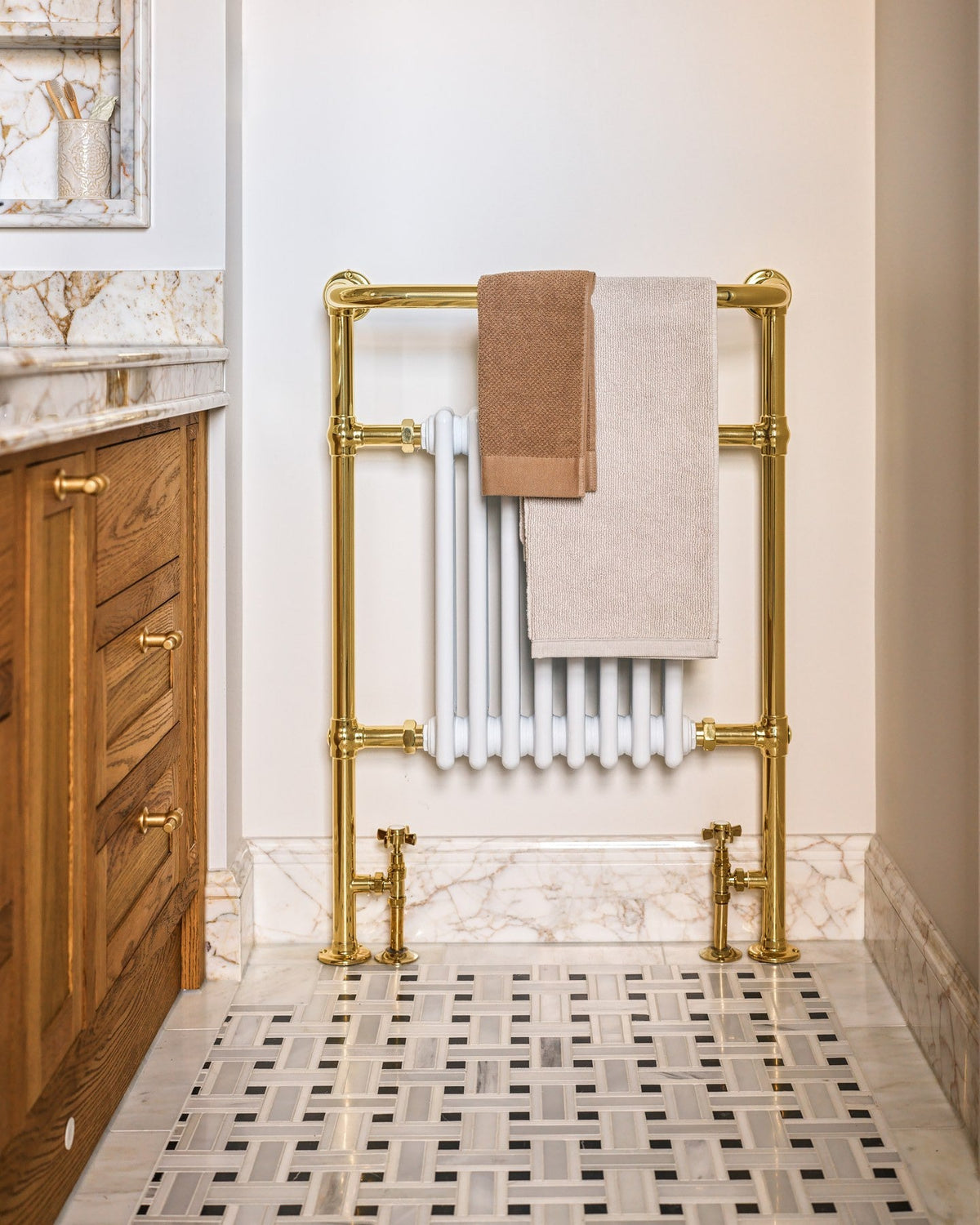Ca’ Pietra Zen Marble Honed Finish Grand Basket Weave — official gallery image 1