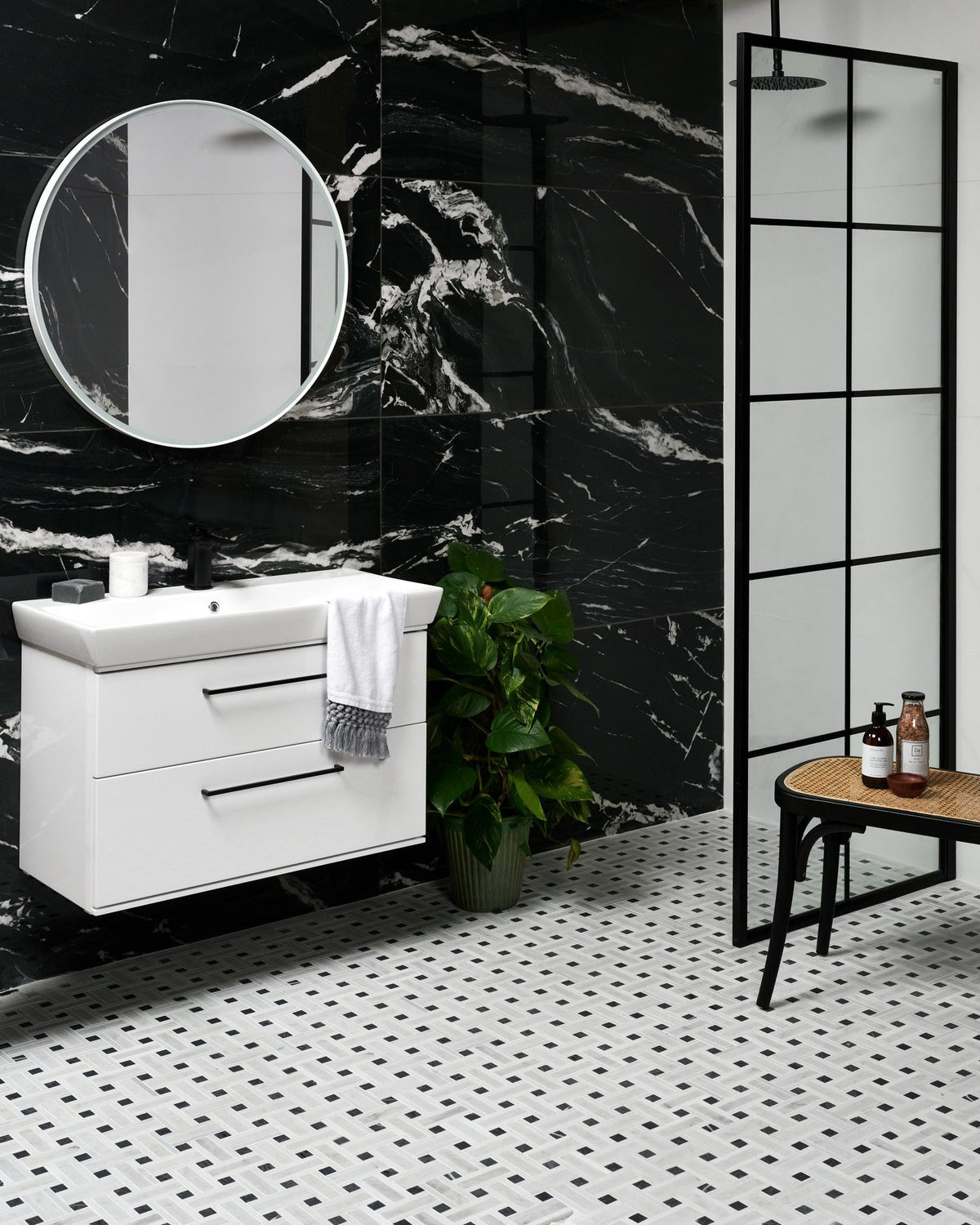 Ca’ Pietra Zen Marble Honed Finish Grand Basket Weave — official gallery image 6