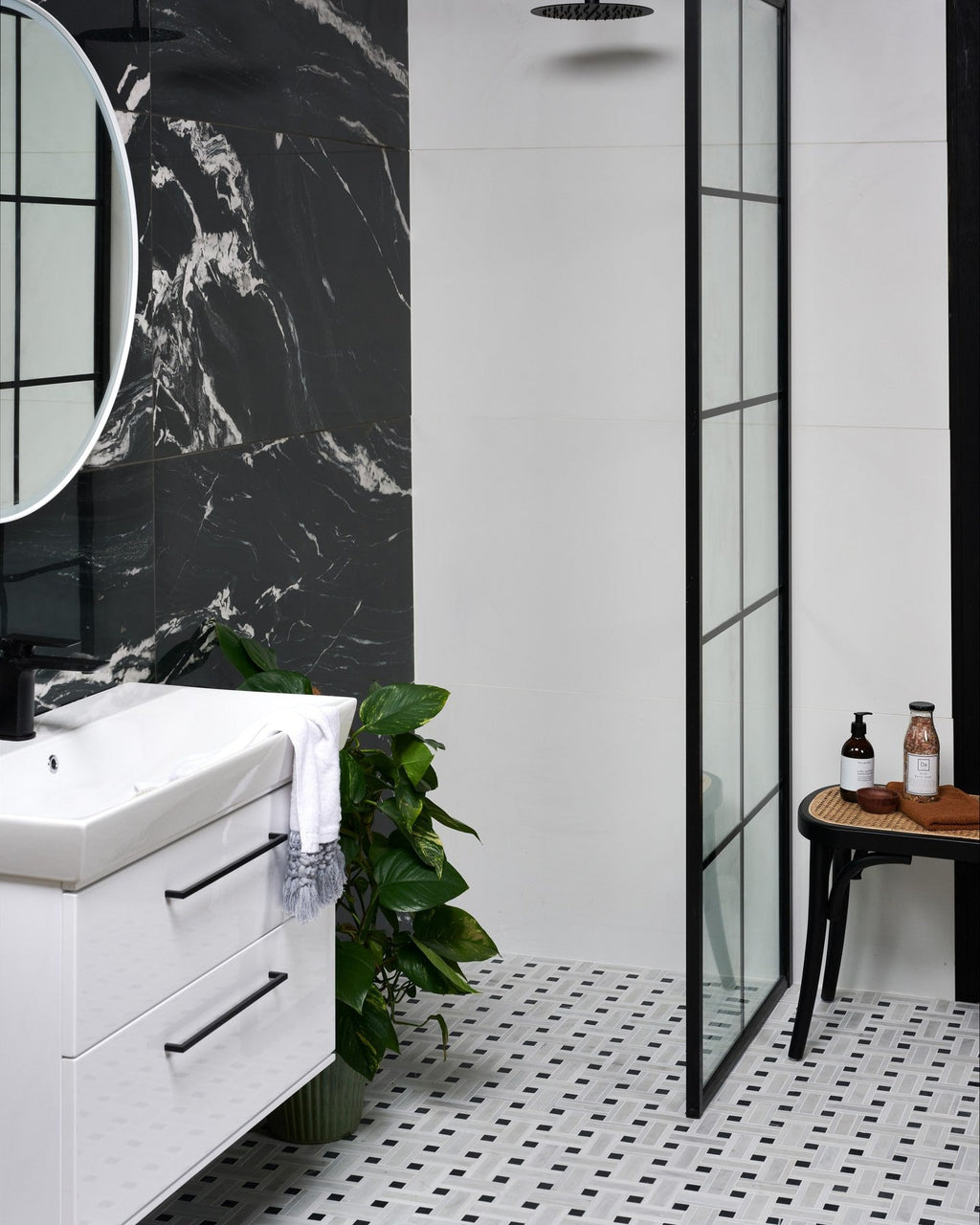 Ca’ Pietra Zen Marble Honed Finish Grand Basket Weave — official gallery image 11