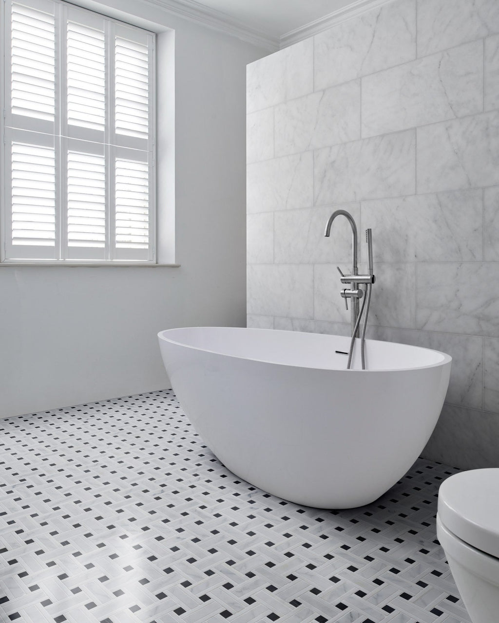 Ca’ Pietra Zen Marble Honed Finish Grand Basket Weave — official gallery image 14