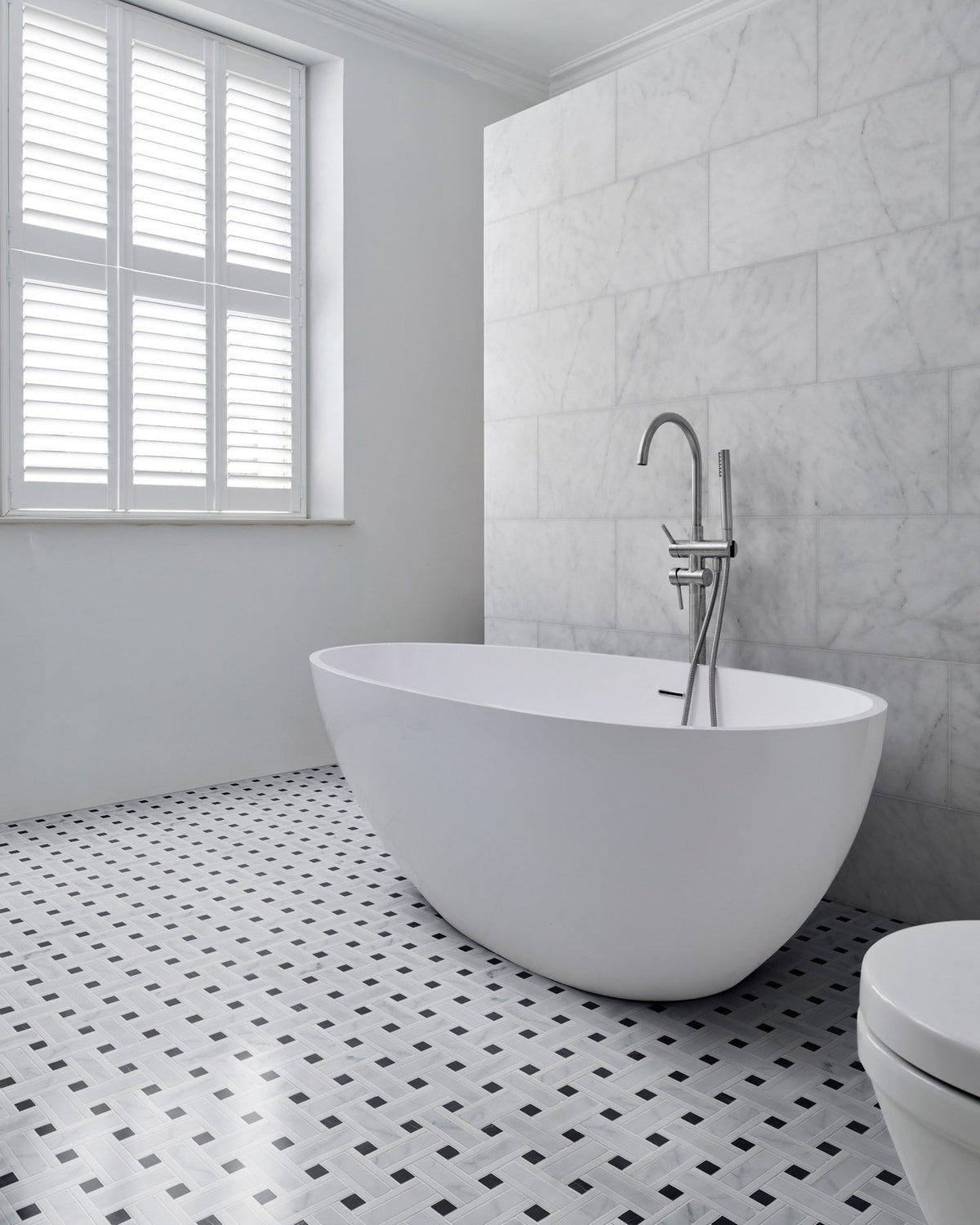 Ca’ Pietra Zen Marble Honed Finish Grand Basket Weave — official gallery image 14