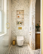 Ca’ Pietra Zen Marble Honed Finish Leaf Mosaic — official gallery image 1