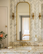 Ca’ Pietra Zen Marble Honed Finish Leaf Mosaic — official gallery image 4