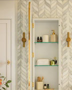 Ca’ Pietra Zen Marble Honed Finish Leaf Mosaic — official gallery image 5