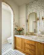 Ca’ Pietra Zen Marble Honed Finish Leaf Mosaic — official gallery image 6