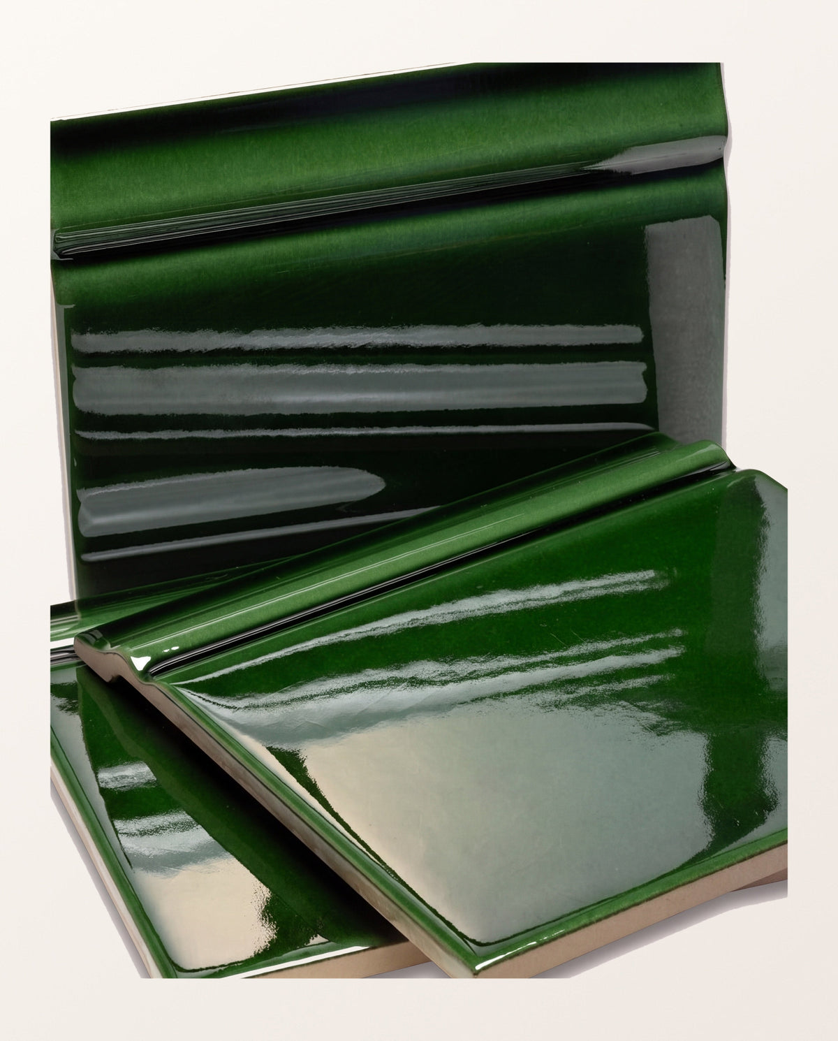 Ca’ Pietra Victorian Style™ Wall Ceramic Olive Green Skirting Crackle Glaze — official gallery image 4