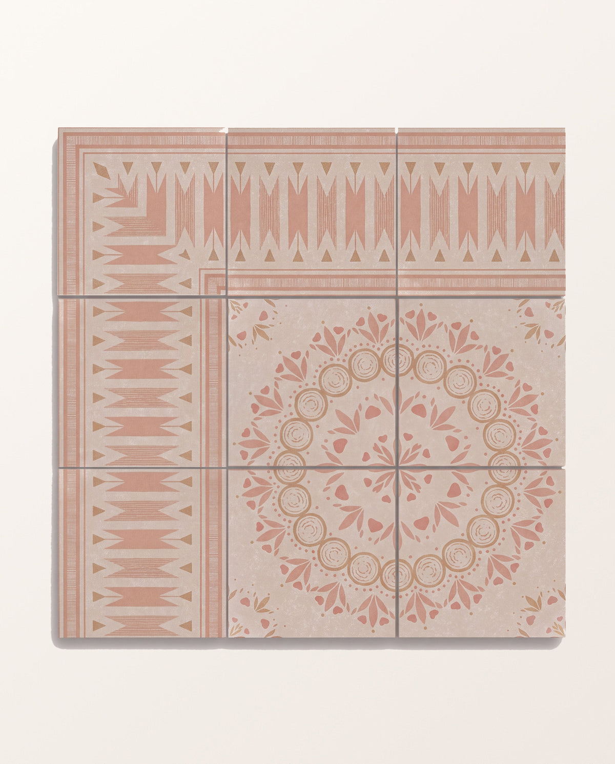 Ca’ Pietra Aventuras Ziggy Border Terracotta Porcelain — official gallery image 13