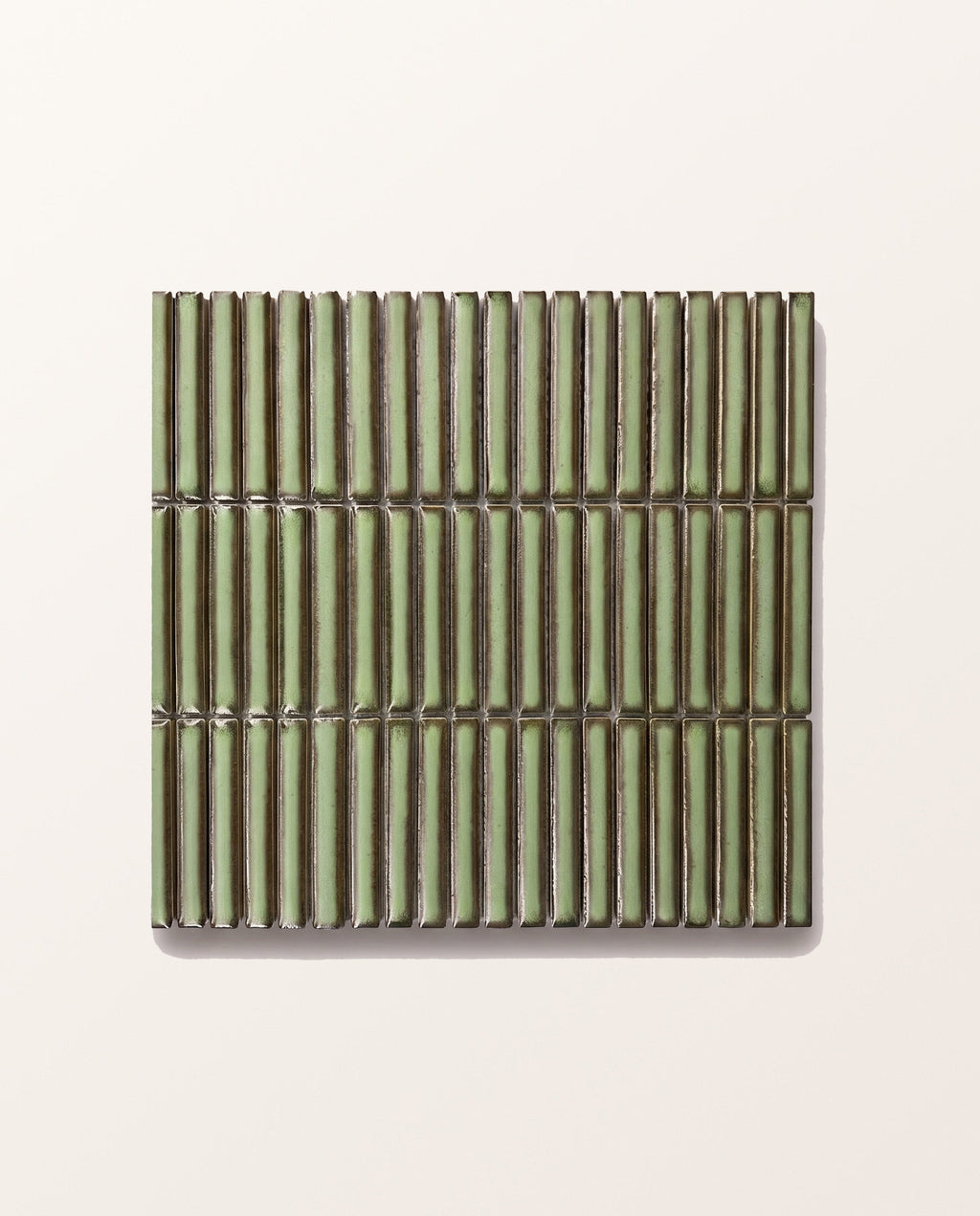 Ca’ Pietra Bamboo Lustre Porcelain Mosaic Avocado — official gallery image 2