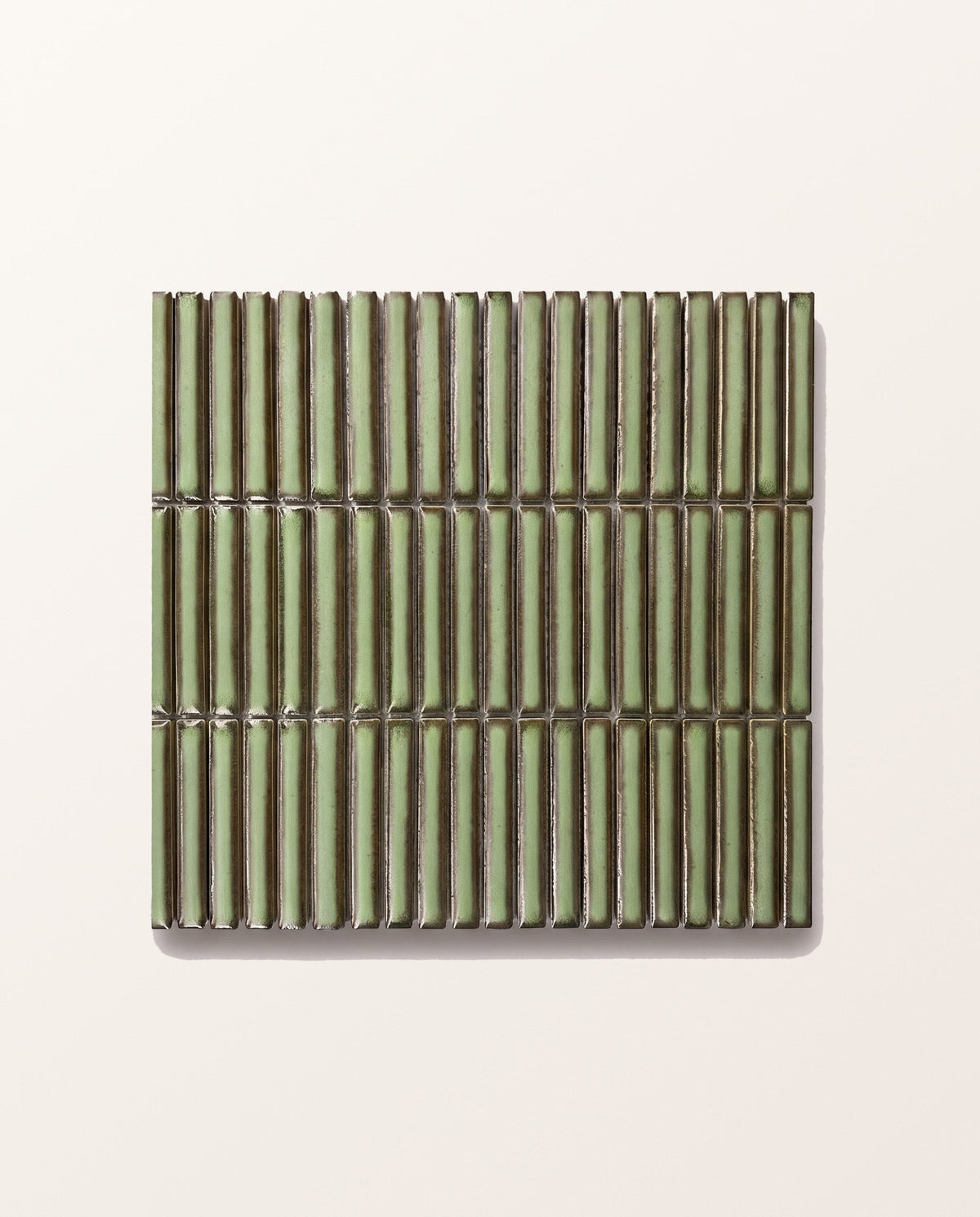Ca’ Pietra Bamboo Lustre Porcelain Mosaic Avocado — official gallery image 2