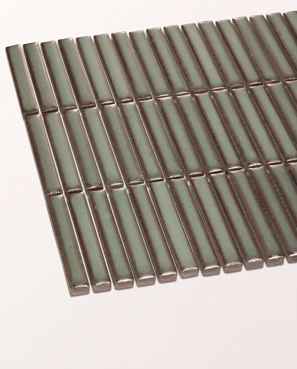 Ca’ Pietra Bamboo Lustre Porcelain Mosaic Avocado — official gallery image 7