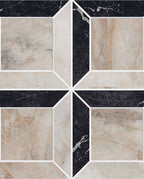 Ca’ Pietra East Village Porcelain Quadrant Mosaic Oro — official gallery image 4
