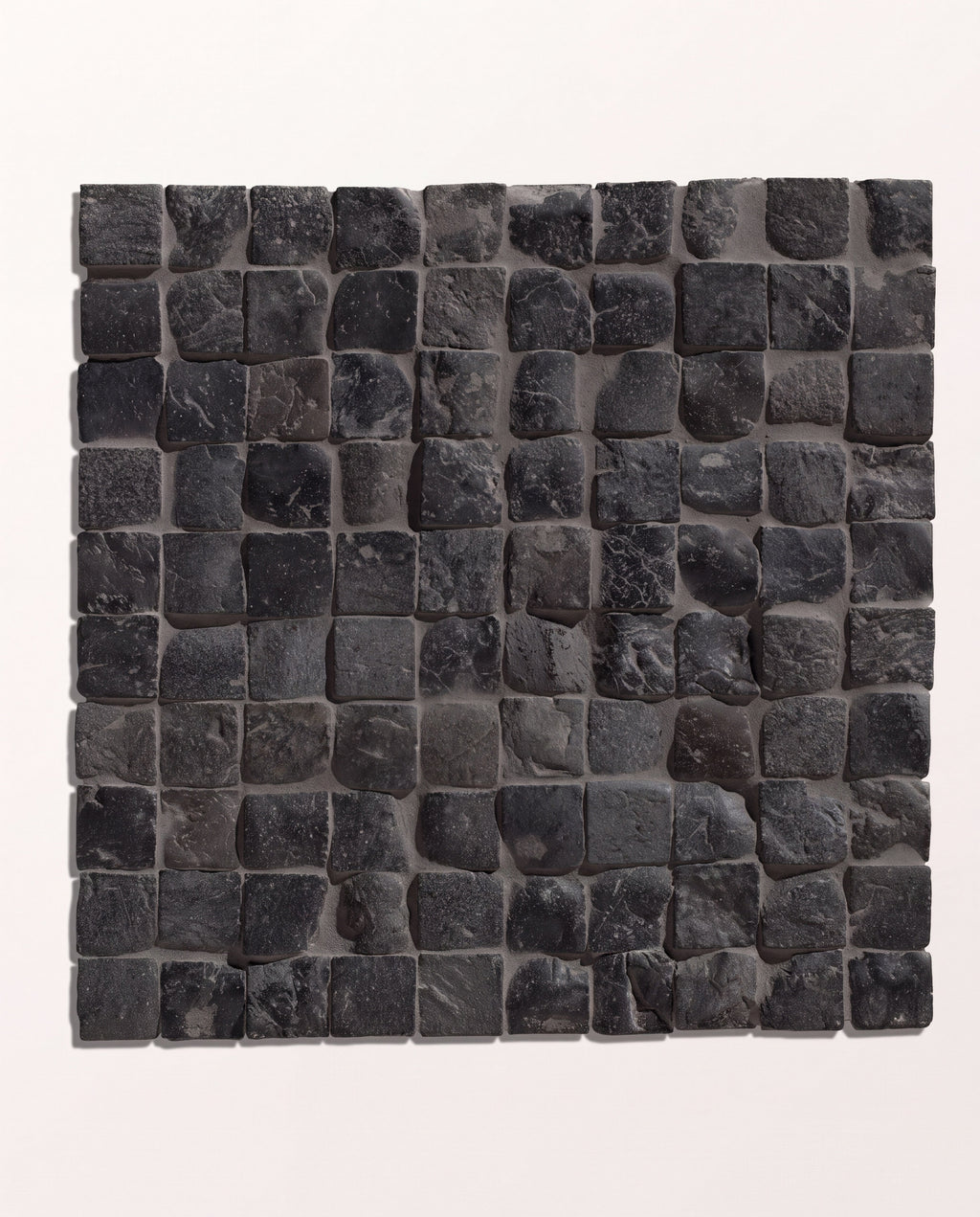 Ca’ Pietra Enso Cobble Mosaic Cube Charcoal — official gallery image 2
