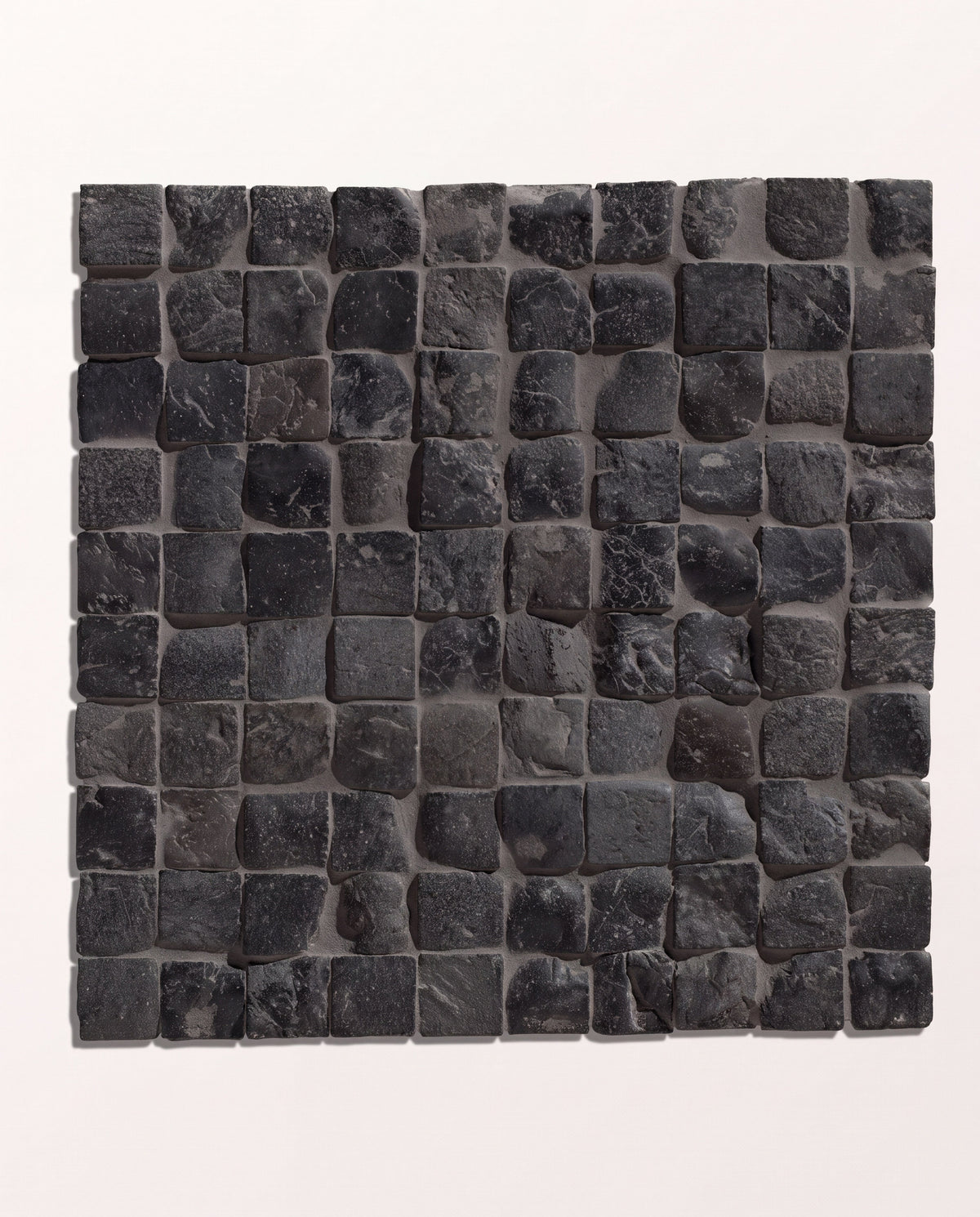 Ca’ Pietra Enso Cobble Mosaic Cube Charcoal — official gallery image 2
