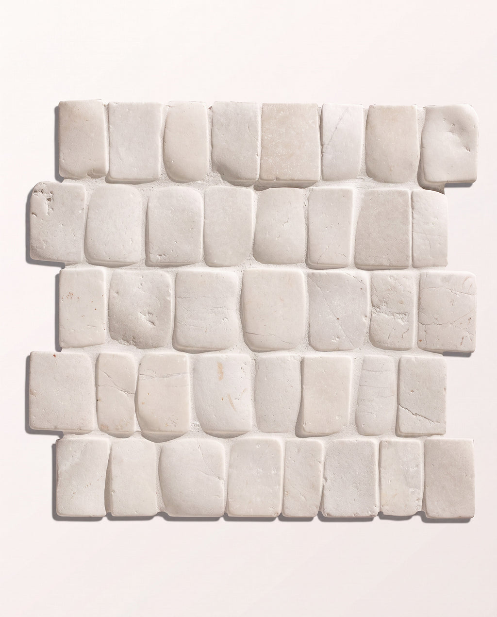 Ca’ Pietra Enso Cobble Mosaic Strip Chalk — official gallery image 2