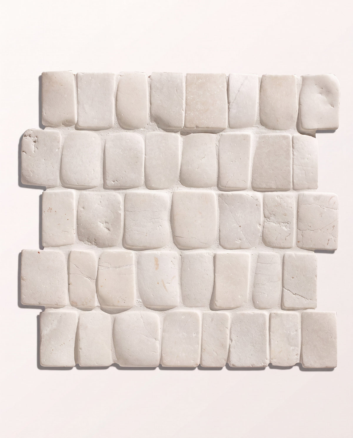 Ca’ Pietra Enso Cobble Mosaic Strip Chalk — official gallery image 2