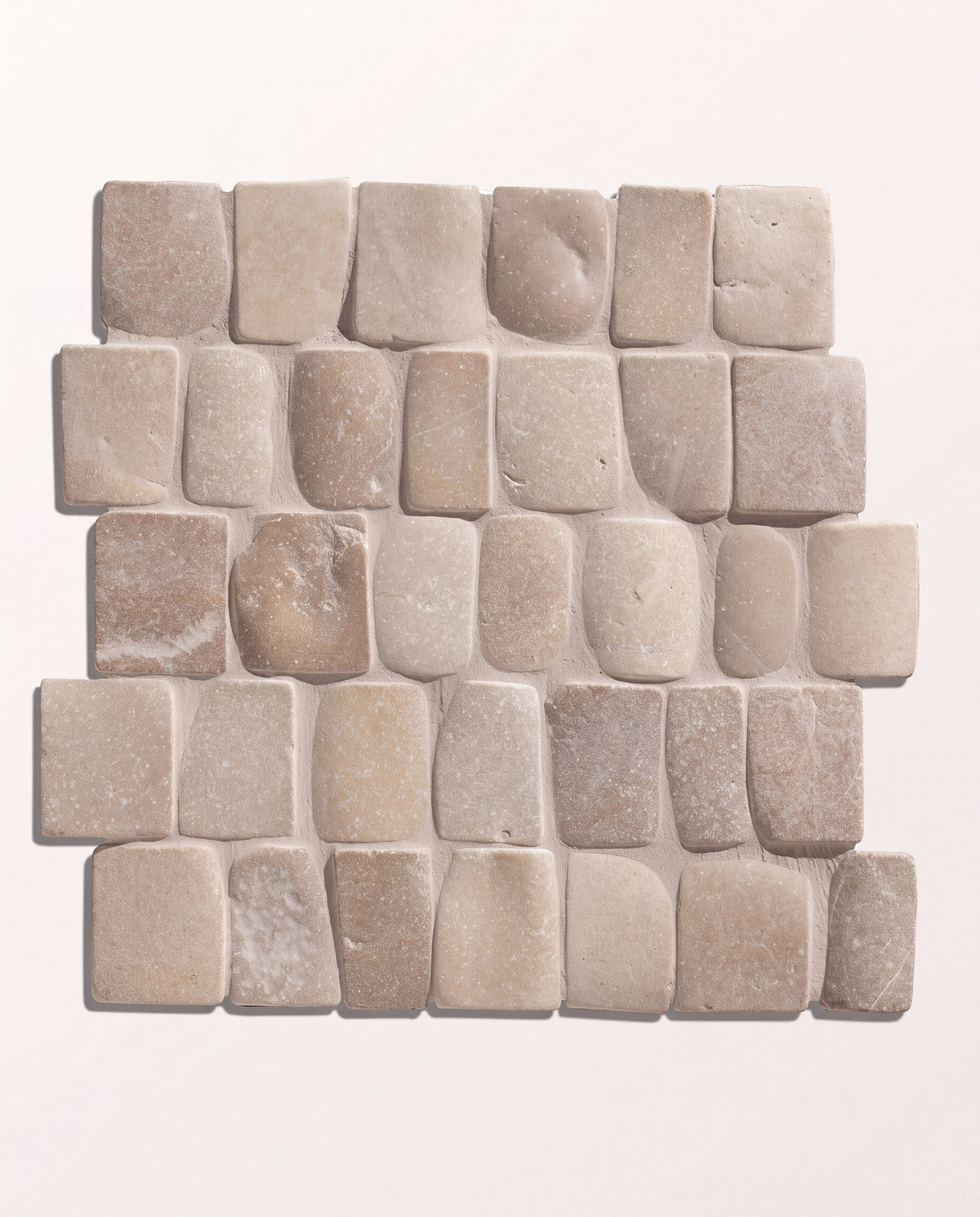 Ca’ Pietra Enso Cobble Mosaic Strip Sand — official gallery image 2