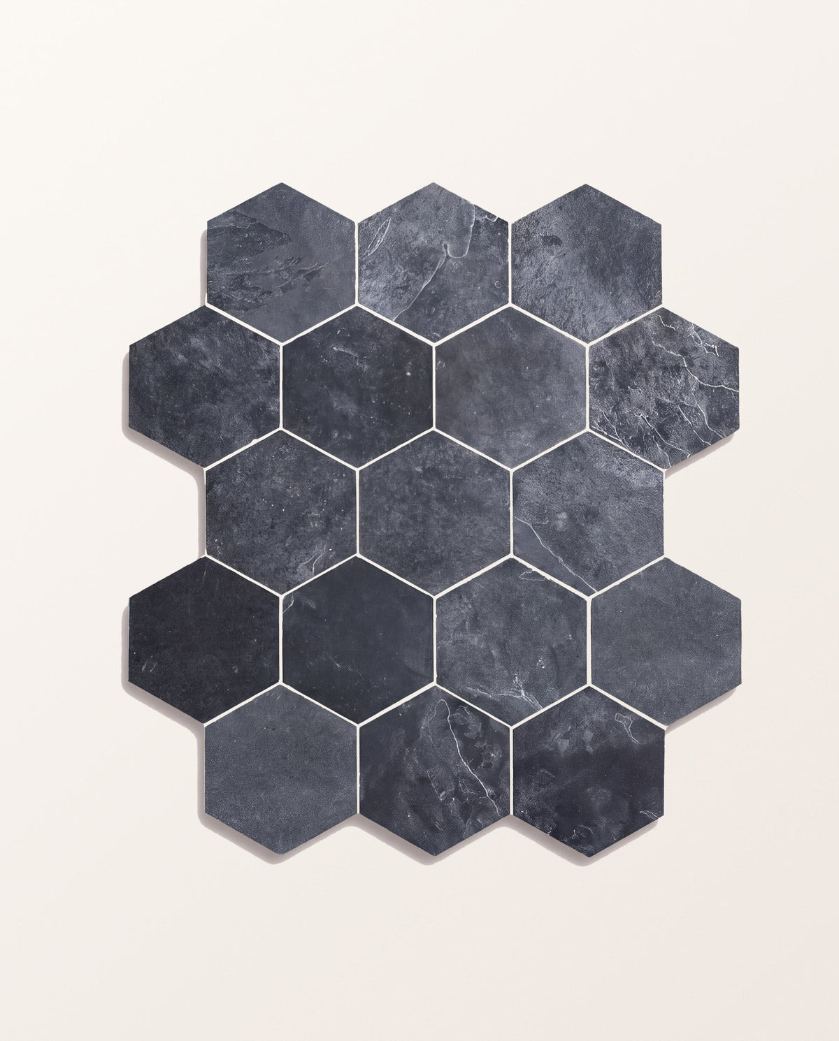 Ca’ Pietra Metropolitan Slate Riven Finish Hexagon — official gallery image 3