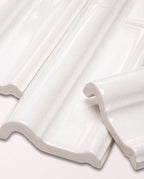 Ca’ Pietra Victorian Style™ Wall Ceramic Antique White Dado Crackle Glaze — official gallery image 2