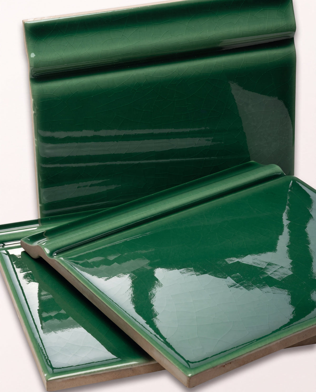 Ca’ Pietra Victorian Style™ Wall Ceramic Emerald Green Skirting — official gallery image 5