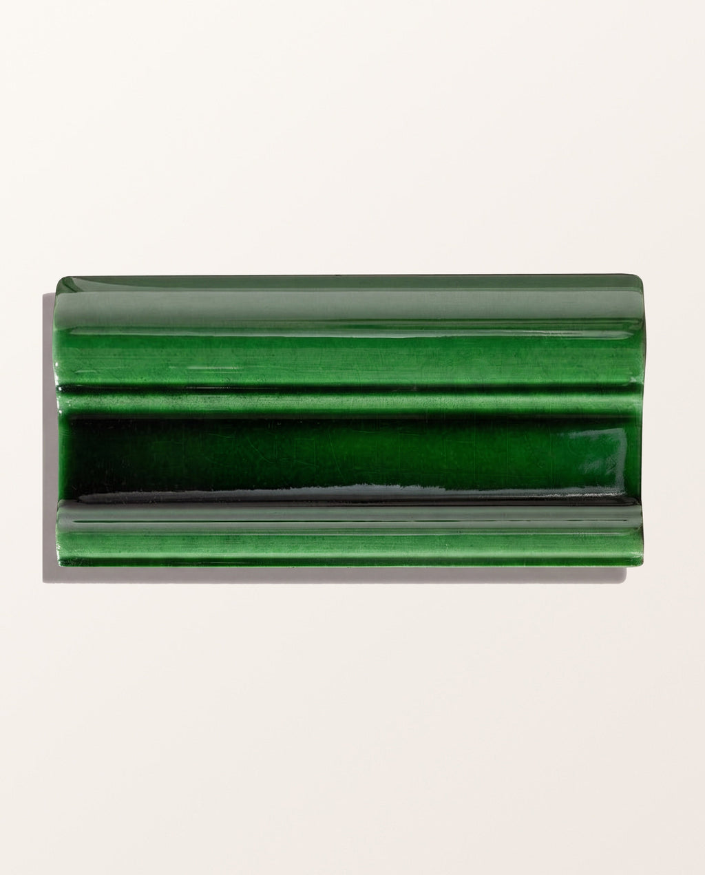 Ca’ Pietra Victorian Style™ Wall Ceramic Olive Green Dado Crackle Glaze — official gallery image 2