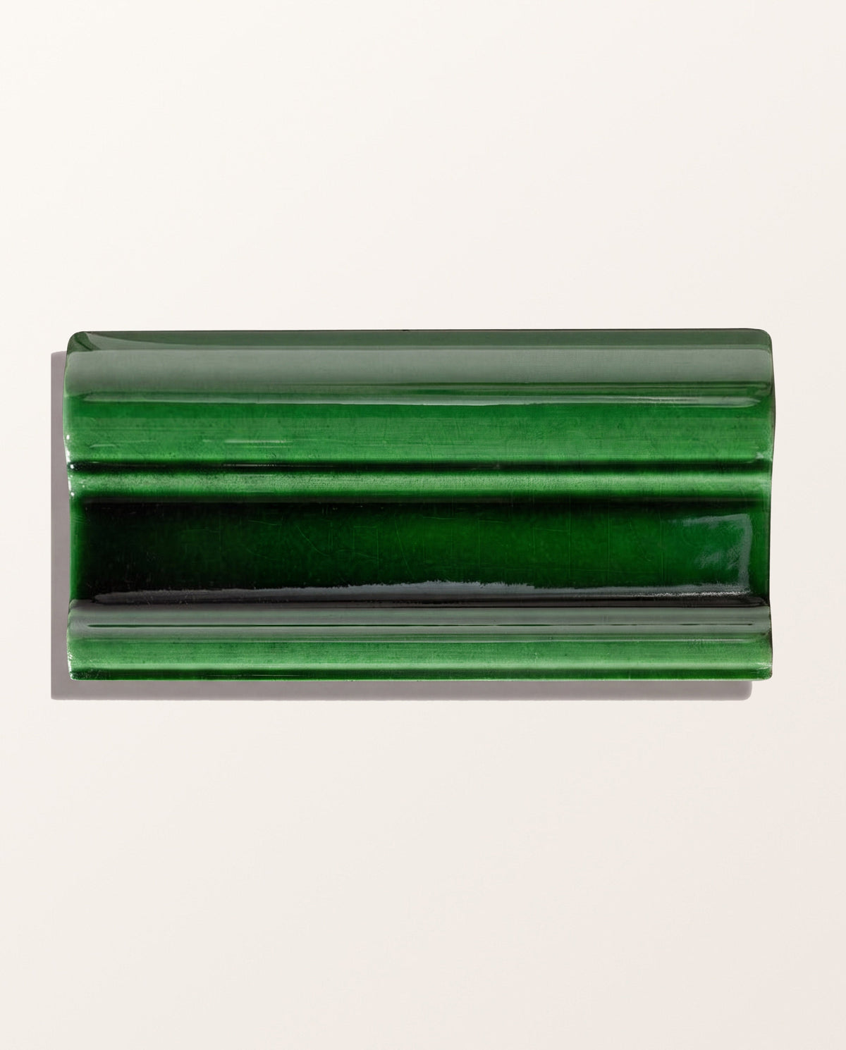 Ca’ Pietra Victorian Style™ Wall Ceramic Olive Green Dado Crackle Glaze — official gallery image 2