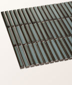 Ca’ Pietra Bamboo Lustre Porcelain Mosaic Teal — official gallery image 6