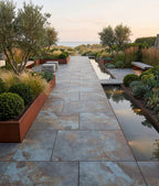 Ca’ Pietra Komodo Porcelain Paving Textured Green — official gallery image 4