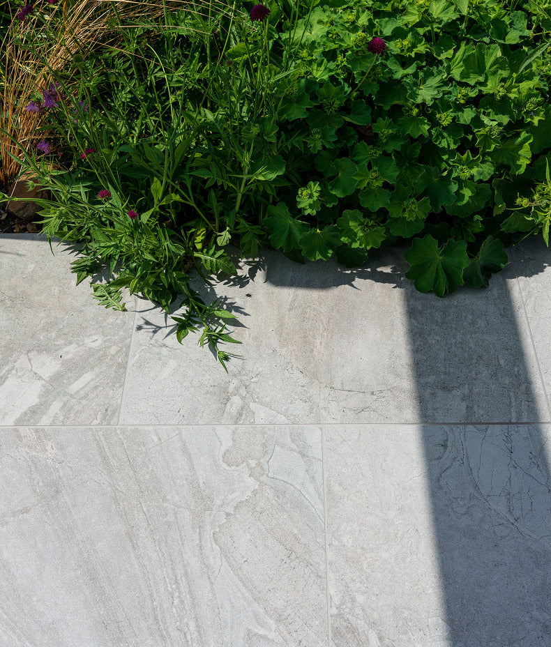 Ca’ Pietra Lithos Porcelain Paving Textured Blanc — official gallery image 1