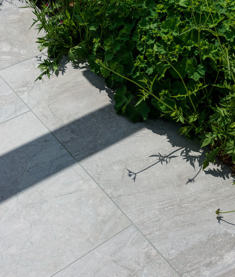 Ca’ Pietra Lithos Porcelain Paving Textured Blanc — official gallery image 2