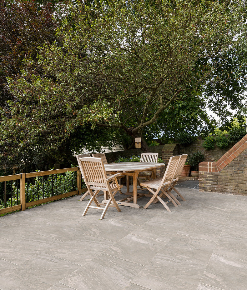 Ca’ Pietra Lithos Porcelain Paving Textured Blanc — official gallery image 3