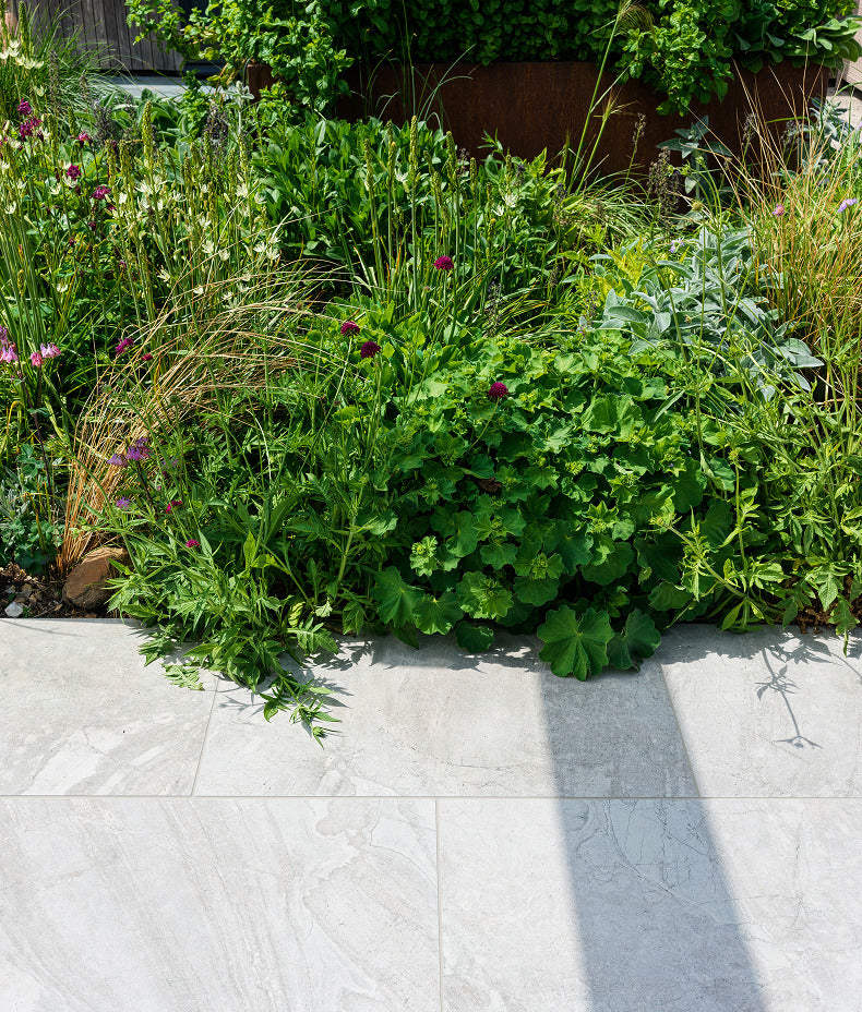 Ca’ Pietra Lithos Porcelain Paving Textured Blanc — official gallery image 4