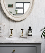 Ca’ Pietra Long Island Marble Bamboo Mosaic — official gallery image 1