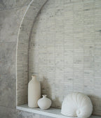 Ca’ Pietra Long Island Marble Bamboo Mosaic — official gallery image 4