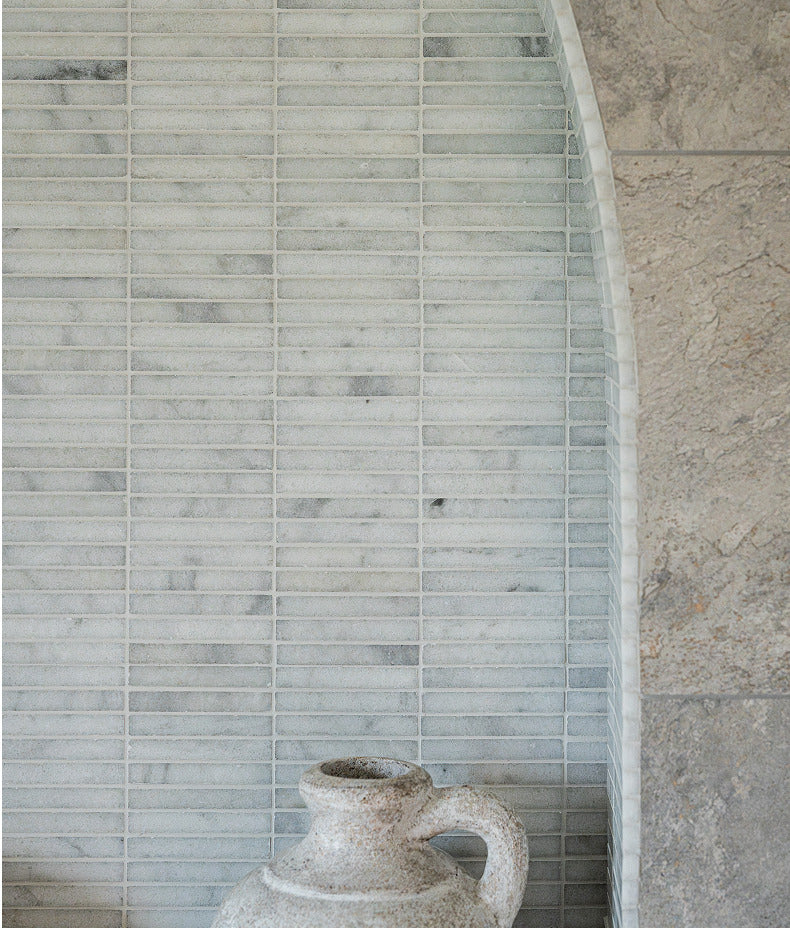 Ca’ Pietra Long Island Marble Bamboo Mosaic — official gallery image 5