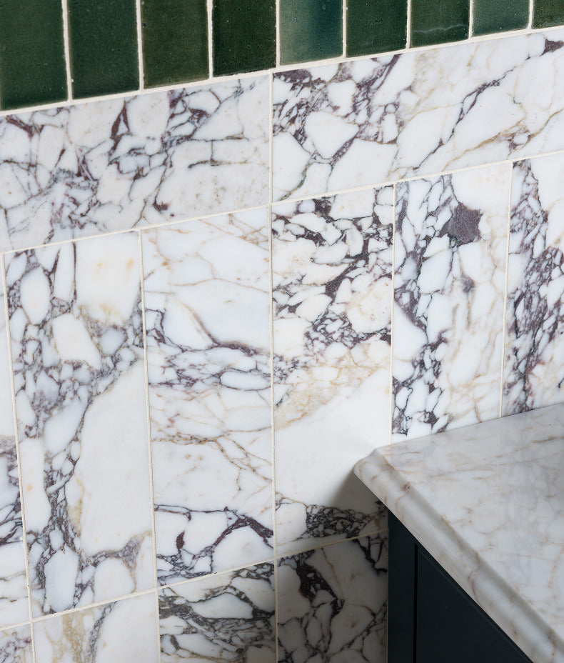 Ca’ Pietra Medici Viola Marble Honed Brick — official gallery image 2