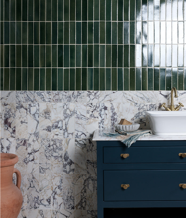 Ca’ Pietra Medici Viola Marble Honed Brick — official gallery image 4