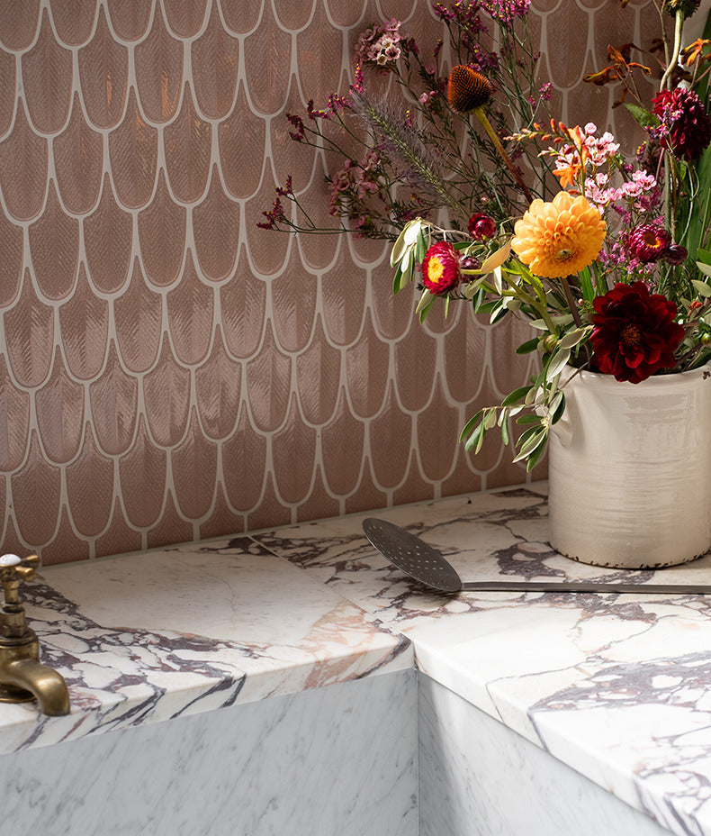 Ca’ Pietra Preen Porcelain Mosaic Blush — official gallery image 2