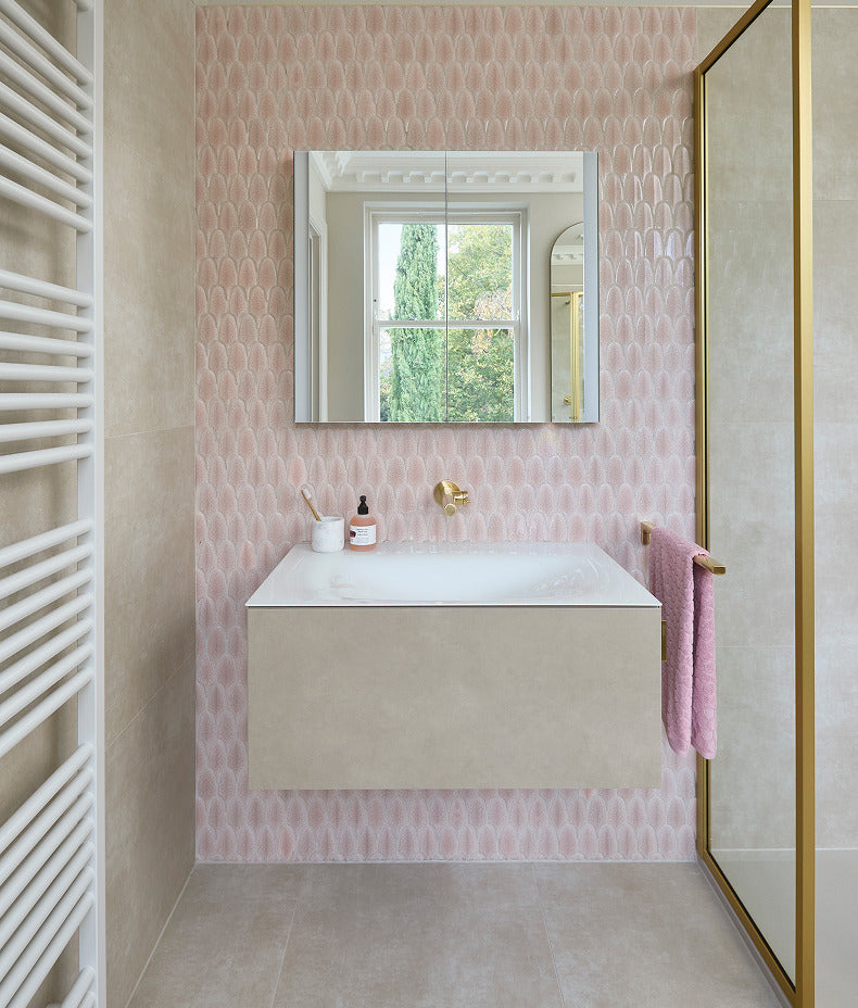 Ca’ Pietra Preen Porcelain Mosaic Blush — official gallery image 4