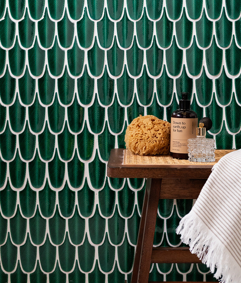 Ca’ Pietra Preen Porcelain Mosaic Emerald — official gallery image 1
