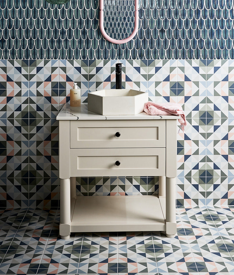 Ca’ Pietra Preen Porcelain Mosaic Verdigris — official gallery image 2