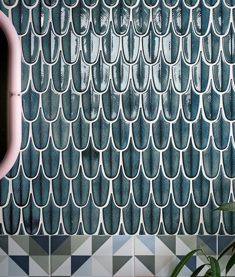 Ca’ Pietra Preen Porcelain Mosaic Verdigris — official gallery image 4