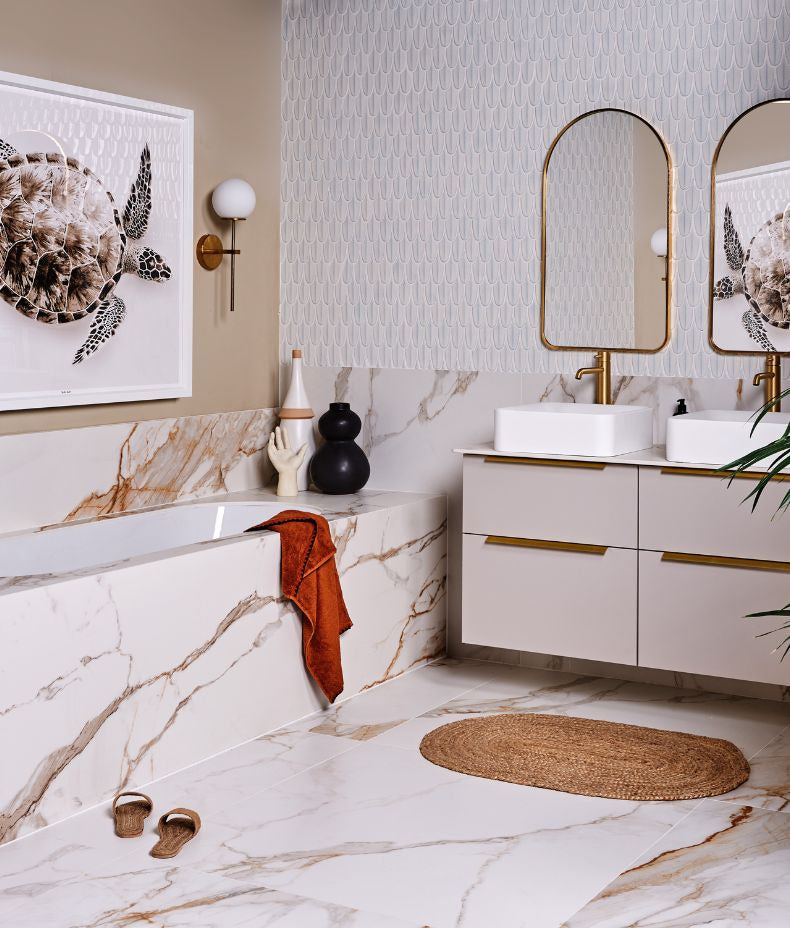 Ca’ Pietra Preen Porcelain Mosaic White — official gallery image 3